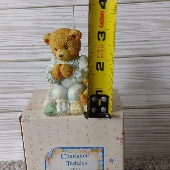 Cherished Teddies Vintage 1992 Resin Figurine 911410 Patrick Friend That's True - Picture 4 of 4